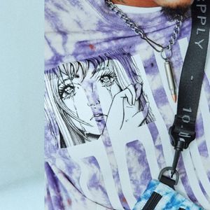 10.Deep Powered by Human Tears size Large Purple Long Sleeve limited edition